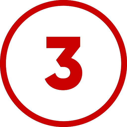 number 3 icon